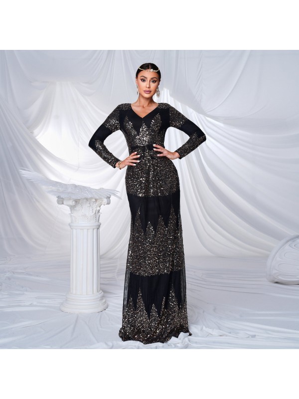Sequined Banquet evening dress